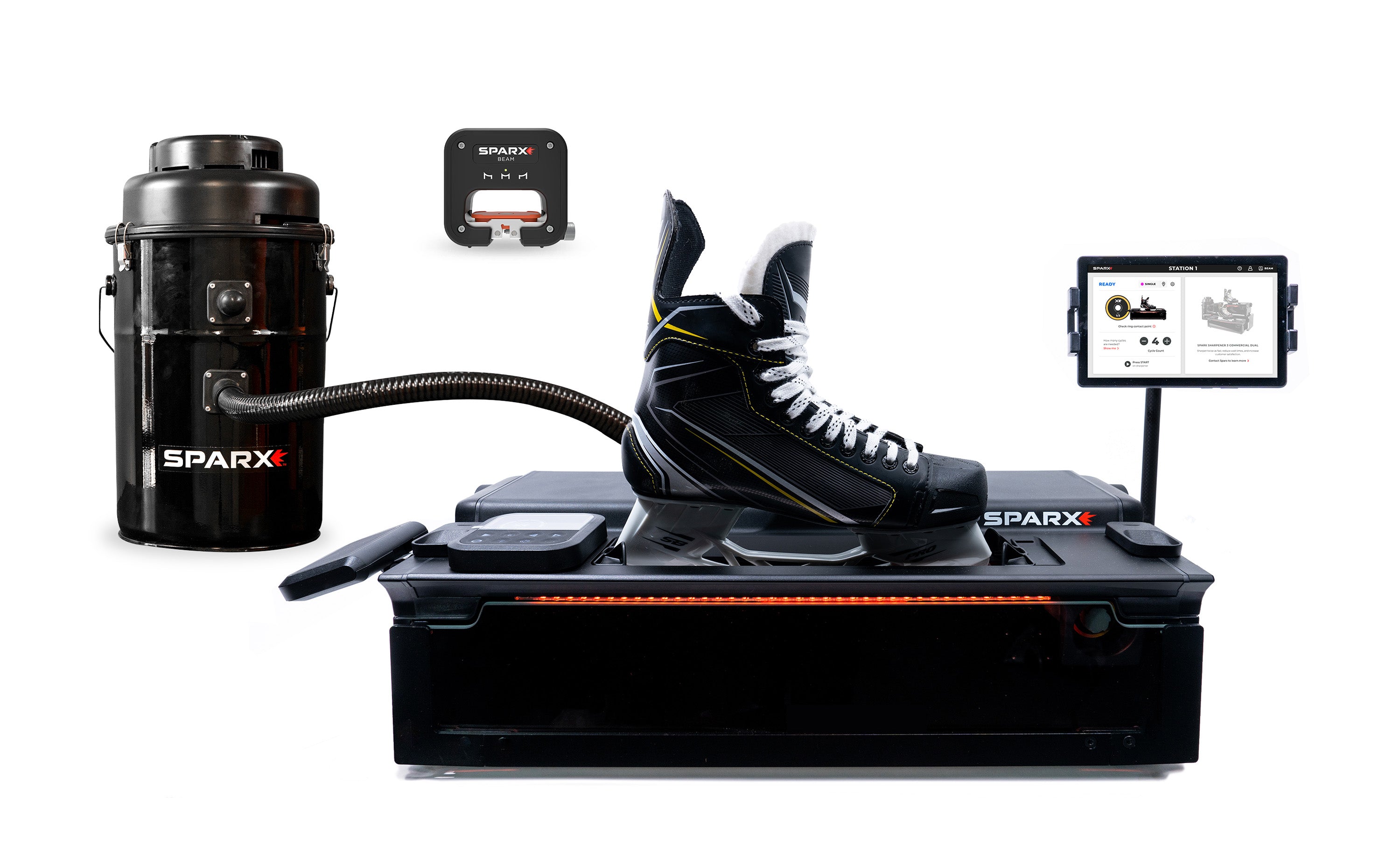 Sparx Risers Why Use Sparx Sharpener for Commercial Use? | Sparx Hockey