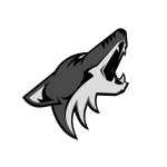 Black and White Arizona Coyotes Logo